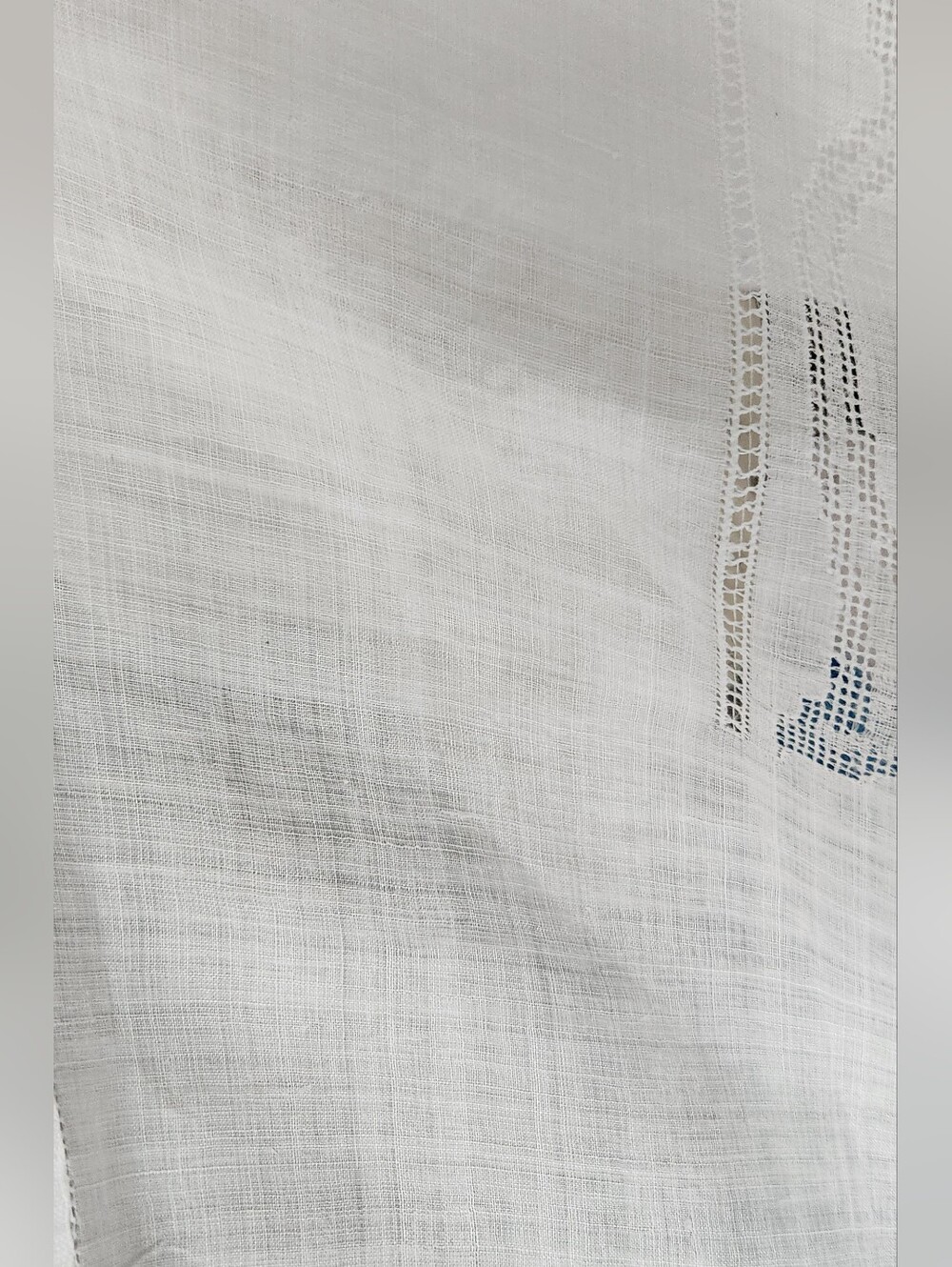 PREMIUM SHEER LINEN TABLECLOTH NICE EMBROIDERY - Picture 10 of 12